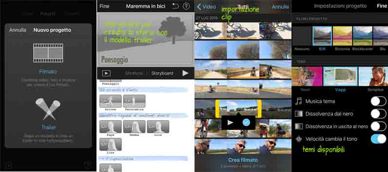 video con smartphone iMovie