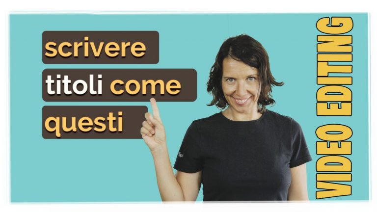 scrivere testi su video