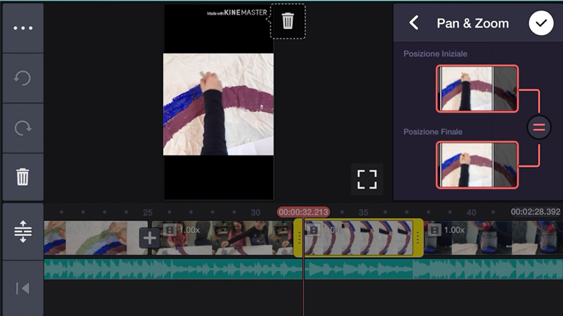 Creare zoom digitali con KineMaster