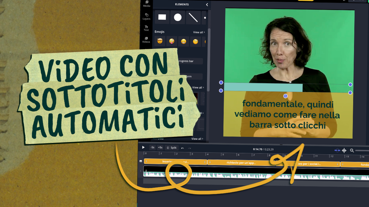 video con sottotitoli automatici