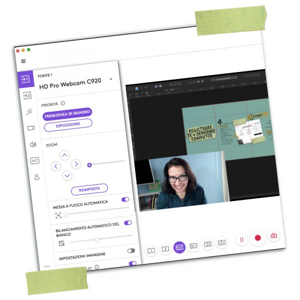 Logi capture per registrare lo schermo del computer