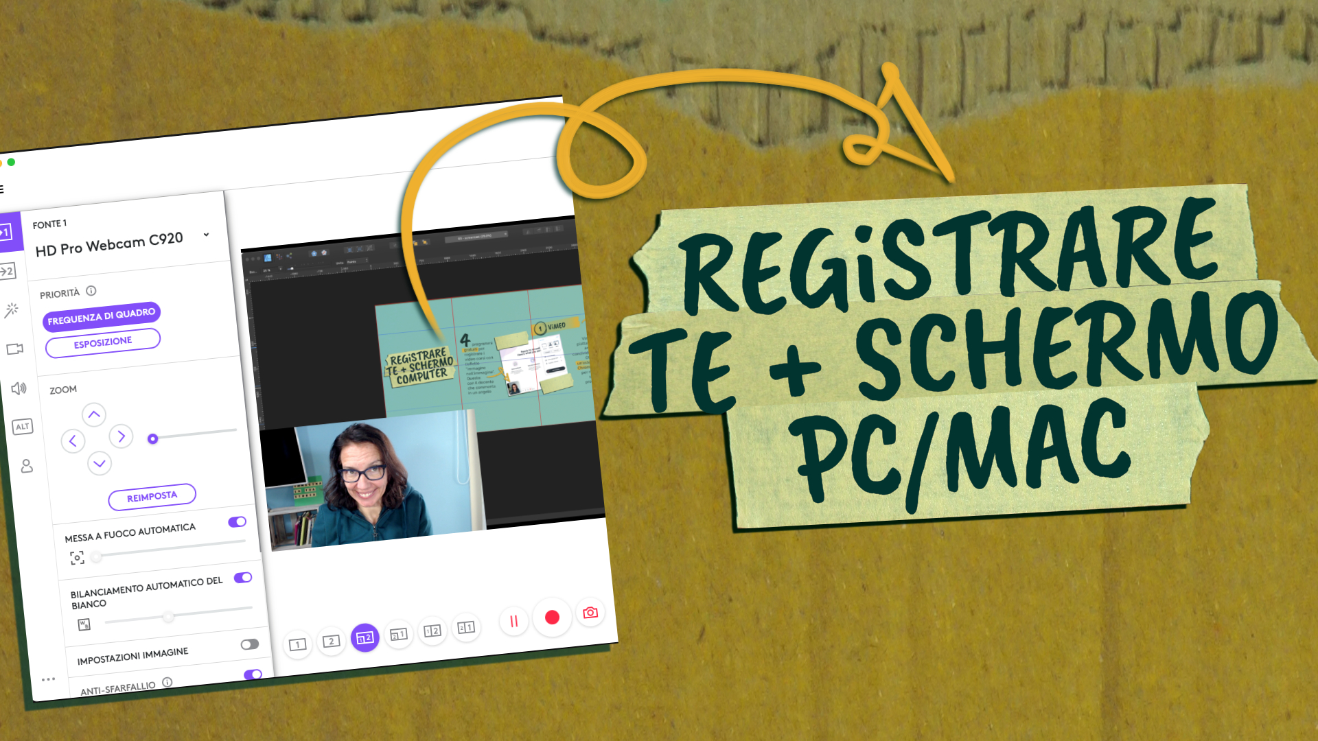 registrare lo schermo del computer Mac + PC